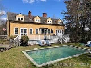Backyard, Exterior, Facade, Brick Facade, Pool, Cape Cod