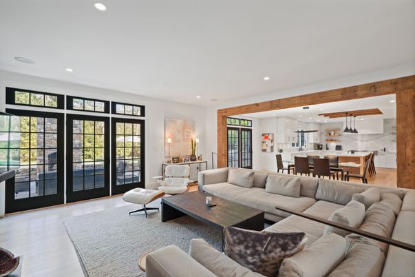 Dining room, Interior, Kitchen, Living room, Pendant Lights, Recessed Lighting, Wood Texture Flooring