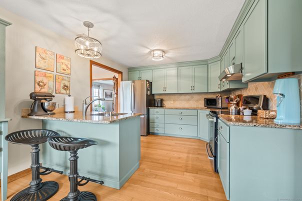 Interior, Kitchen, Wood Texture Flooring