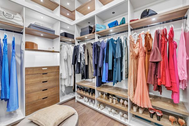 Interior, Recessed Lighting, Walk-in Closets, Wood Texture Flooring