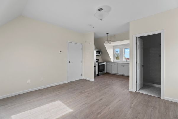 Empty room, Interior, Kitchen, Wood Texture Flooring