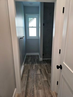 Interior, Marble Walls, Wood Texture Flooring