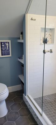 Bathroom, Glass Shower, Interior