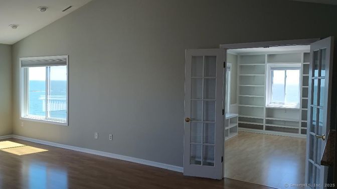 Empty room, Interior, Water, Wood Texture Flooring