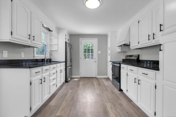 Interior, Kitchen, Wood Texture Flooring