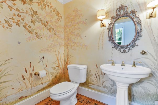 Bathroom, Interior, Wood Texture Flooring