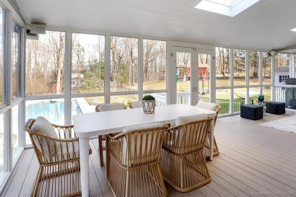 Dining room, Interior, Sun Room, Wood Texture Flooring