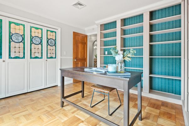 Home Office, Interior, Wood Texture Flooring