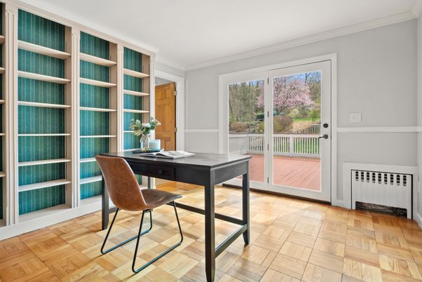 Home Office, Interior, Wood Texture Flooring