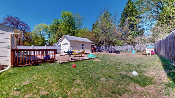 Backyard, Detached Garage, Exterior
