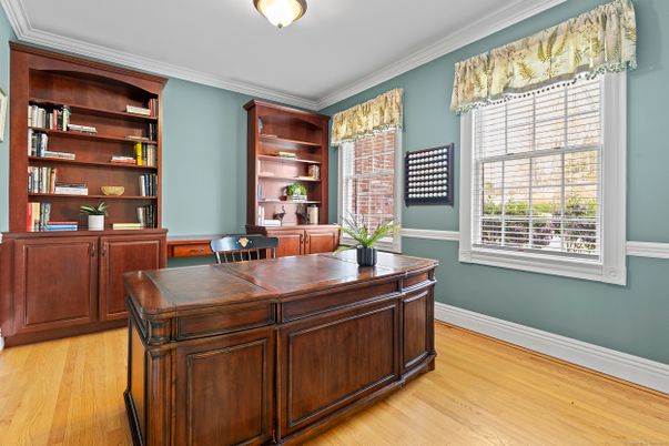 Home Office, Interior, Wood Texture Flooring