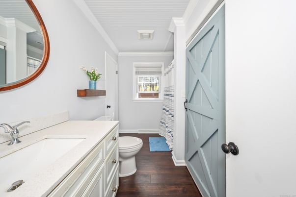 Bathroom, Interior, Wood Texture Flooring