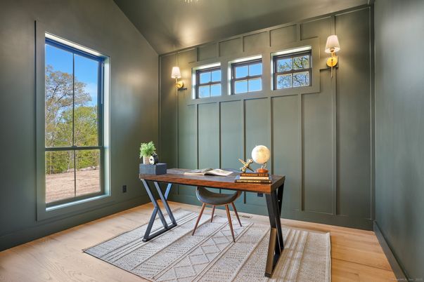 Home Office, Interior, Wood Texture Flooring