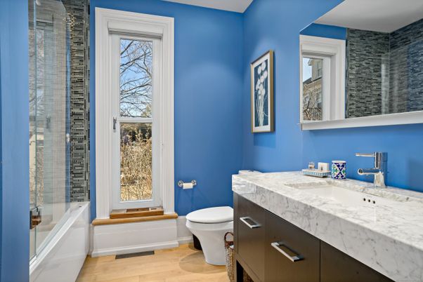 Bathroom, Interior, Wood Texture Flooring