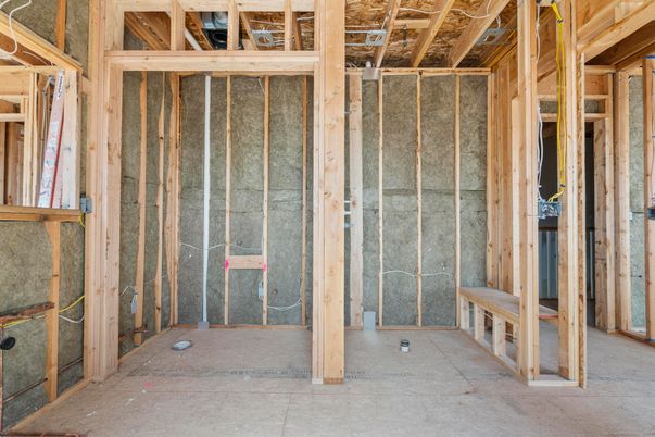 Empty room, Interior, Wooden Beams