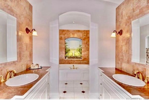 Bathroom, Dual Sink Vanities, Interior, Tile Countertops