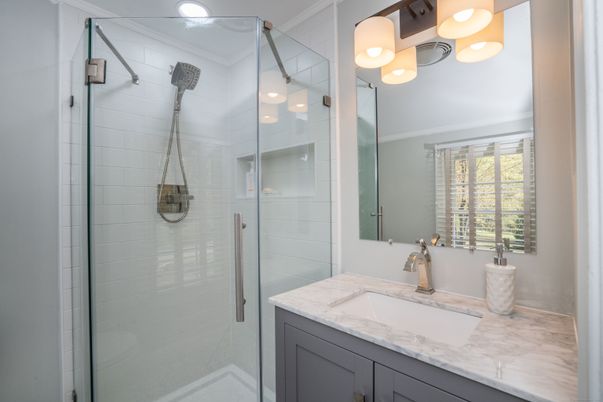 Bathroom, Glass Shower, Interior