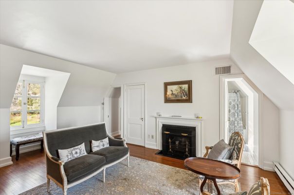 Fireplace, Interior, Wood Texture Flooring