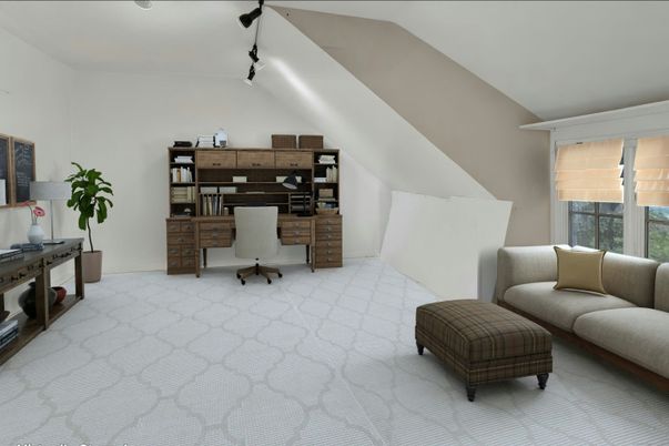 Home Office, Interior, Recessed Lighting