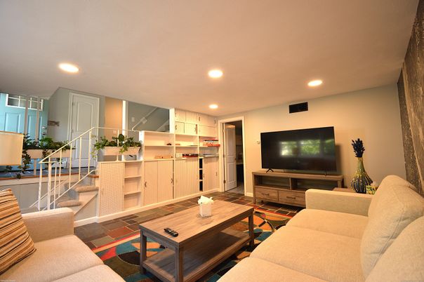 Interior, Living room, Recessed Lighting