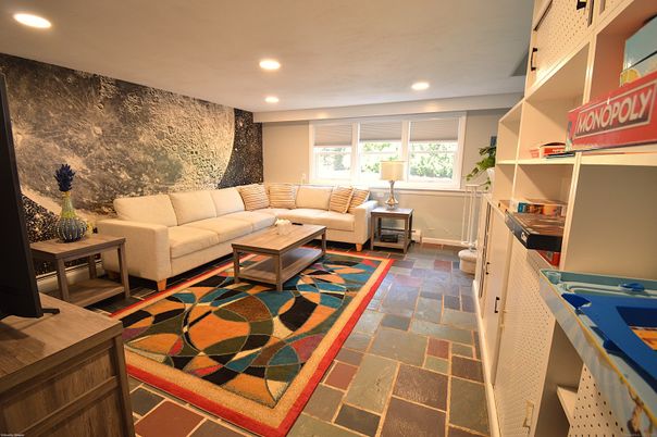 Interior, Living room, Recessed Lighting