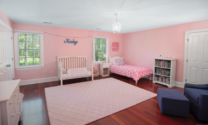 Bedroom, Chandelier, Interior, Wood Texture Flooring