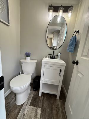 Bathroom, Interior, Wood Texture Flooring