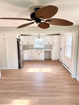 Interior, Kitchen, Wood Texture Flooring