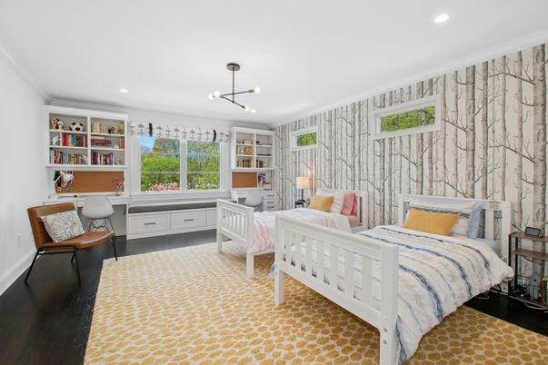 Bedroom, Interior, Pendant Lights, Recessed Lighting