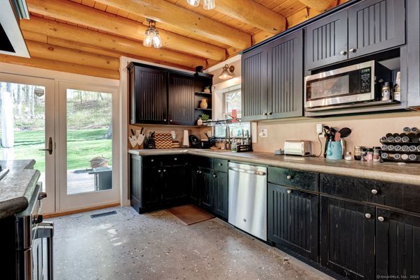 Interior, Kitchen, Stainless Steel Appliances, Wooden Beams, Wooden Ceilings