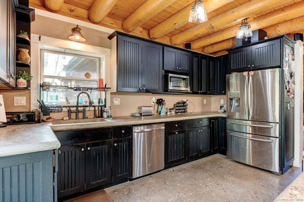 Interior, Kitchen, Stainless Steel Appliances, Wooden Beams, Wooden Ceilings