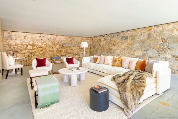 Interior, Living room, Stone Walls
