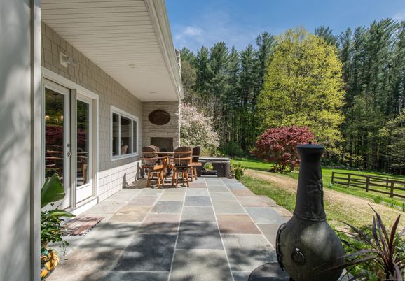 Backyard, Exterior, Fireplace