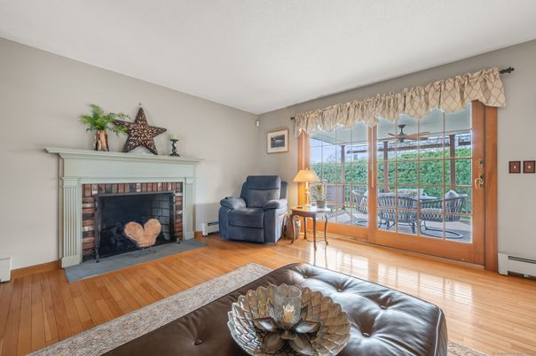 Fireplace, Interior, Wood Texture Flooring