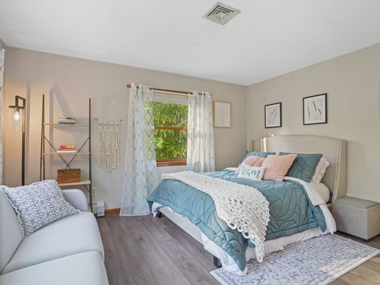 Bedroom, Interior, Wood Texture Flooring