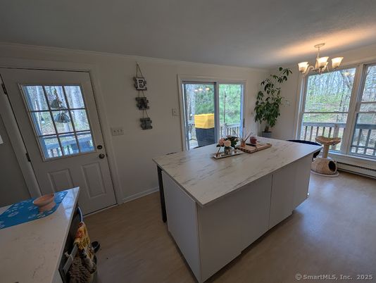 Chandelier, Interior, Kitchen, Wood Texture Flooring