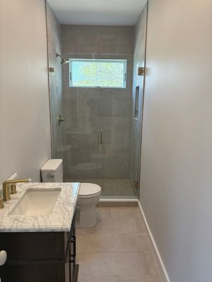 Bathroom, Glass Shower, Interior