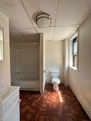 Bathroom, Interior, Wood Texture Flooring