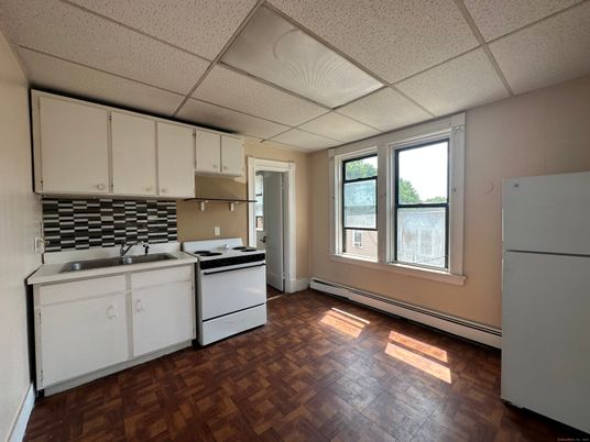 Interior, Kitchen, Wood Texture Flooring