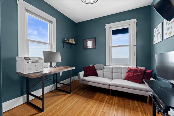Home Office, Interior, Wood Texture Flooring