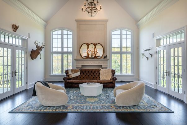 Chandelier, Fireplace, Interior, Living room, Wood Texture Flooring