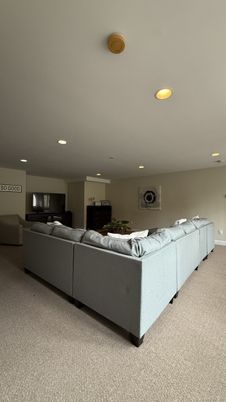 Interior, Living room, Recessed Lighting