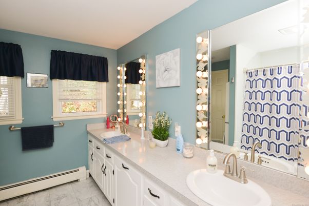 Bathroom, Dual Sink Vanities, Interior, Marble
