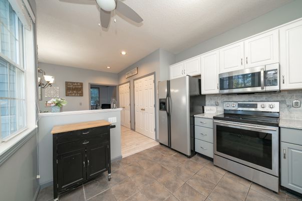 Interior, Kitchen, Recessed Lighting, Stainless Steel Appliances