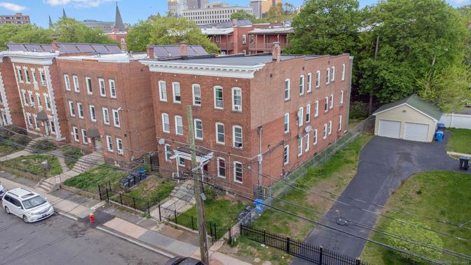 Detached Garage, Exterior, Facade, Brick Facade, Condo Building