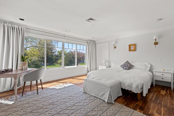 Bedroom, Home Office, Interior, Recessed Lighting, Wood Texture Flooring