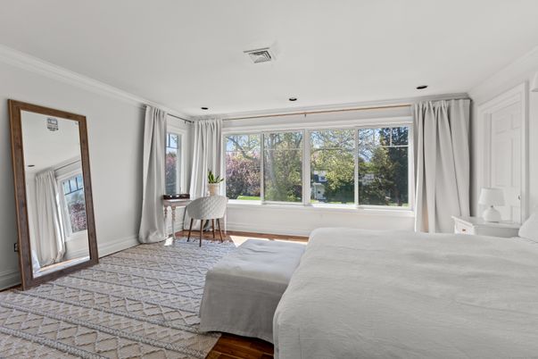 Bedroom, Home Office, Interior, Recessed Lighting, Wood Texture Flooring