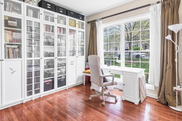 Home Office, Interior, Wood Texture Flooring