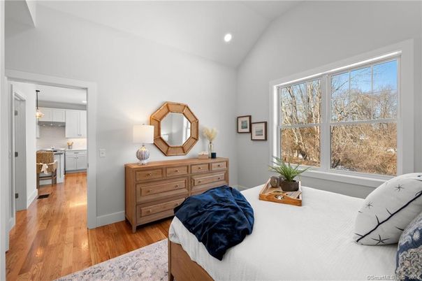 Bedroom, Interior, Kitchen, Pendant Lights, Recessed Lighting, Wood Texture Flooring