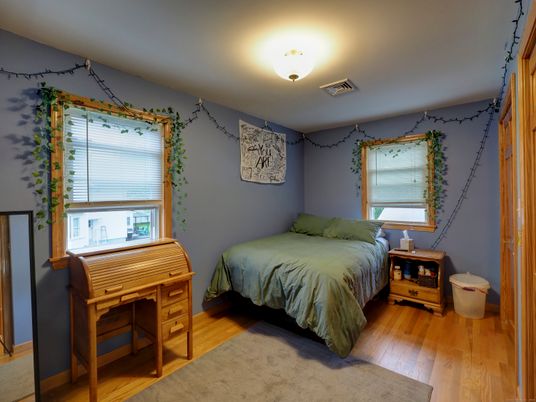 Bedroom, Interior, Wood Texture Flooring